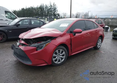 2020 Toyota Corolla Le z USA, uszkodzony, nr VIN 5YFEPRAE6LP034244